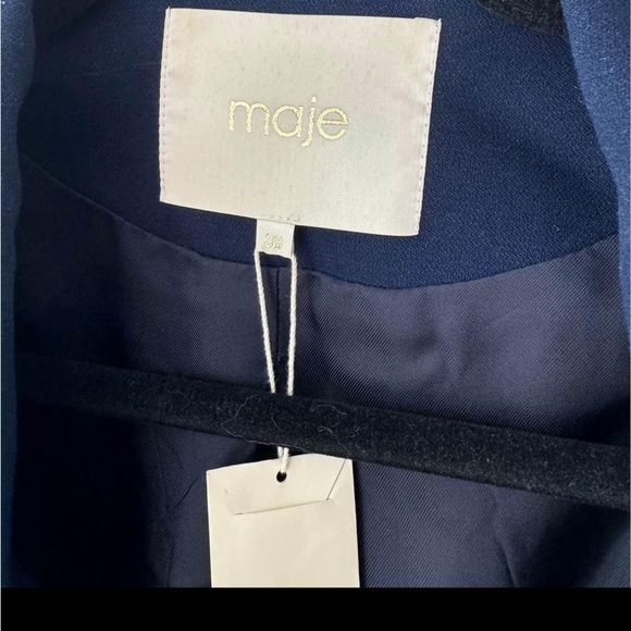 Maje Navy Blue Blazer - Picture 3 of 10